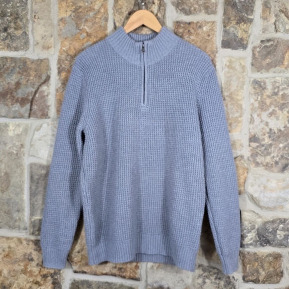 Long Wharf Wellfleet SeaWell Wool Blend Knit Quarter Zip Sweater - Picture 2 of 8